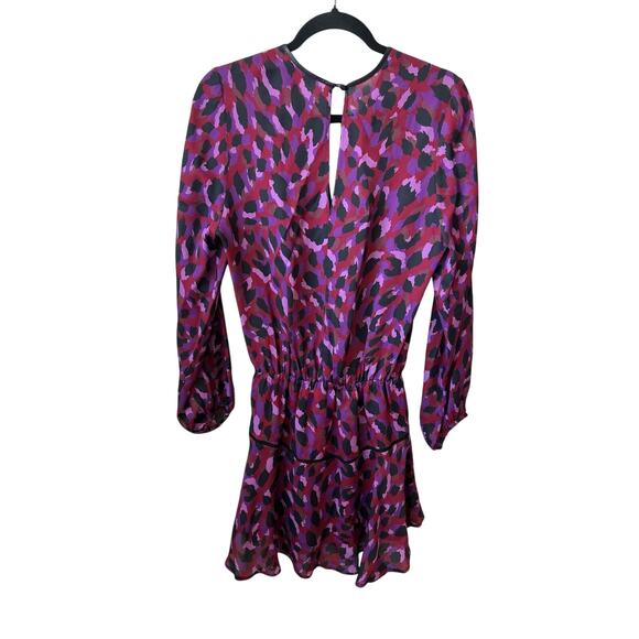 Karina Grimaldi Revolve Multi Stone Leopard Print Multicolor Mini Dress, SZ M - Picture 2 of 5